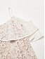 abordables Vestidos de Nochevieja-Lace Ruffle Floral Midi Dress