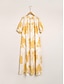 preiswerte Print Dresses-High Low Floral V Neck Maxi Dress