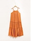 billige Uformelle kjoler-Solid Hem Maxi Slip Dress