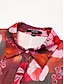 abordables Print Dresses-Floral Chiffon Maxi Dress Shirt