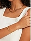 preiswerte Bracelets &amp; anklets-Elegant Metallic Bracelet Bangles