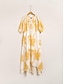 abordables Print Dresses-Brand Design Material High Low Maxi Dress