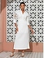 preiswerte Casual Kleider-Embroidered Cotton Totem Midi Dress