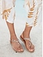 abordables Sandals-Boho Bejeweled Braided Sandals