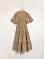 billige Afslappede kjoler-Brand Design Material Maxi Dress