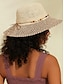 baratos Shoes &amp; Accessories-Soft Lightweight Travel Straw Hat