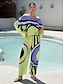 cheap Two Piece Sets-Multi Color Print Top &amp; Straight Full Length Pants Set
