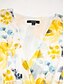 economico Print Dresses-Swing Floral Print Midi Dress