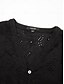 baratos Blouses-Embroidery Cotton V Neck Shirt