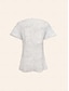 abordables Blouses-Metal Shirred Flutter Sleeve Polka Dot Shirt