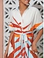 preiswerte Print Dresses-Print Collared Midi Shirt Dress