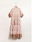 preiswerte Print Dresses-Totem Print Satin Swing Maxi Dress