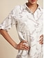 billige Print Dresses-Sequin Graphic Pocket Dress Shirt