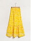 economico Skirts-Satin Lace Trim Maxi SkirtBrand   Design   Material   Shirt TypeLace Trim Satin Maxi Skirt