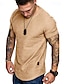 cheap T-Shirts-Men&#039;s T shirt Tee Crew Neck Plain Casual Short Sleeve Clothing Apparel Simple Sportswear Casual Muscle