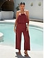 preiswerte Overalls-Cotton Strapless Relaxed Jumpsuit