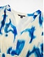 abordables Print Dresses-Halo Printed Elastic Chiffon Midi Dress
