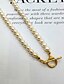 abordables Collares-Brass Chain Necklace Fashion