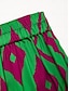 abordables Two Piece Sets-Mujer Color sólido/liso Vacaciones Fiesta de Té Fin de semana Sin Mangas Verde Trébol Nudo de corbata Tira Sin Mangas Tops Cuello atado Verano