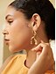 billige Mode Øreringe-Gold Brass Active Drop Earrings