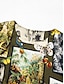 economico Two Piece Sets-Vintage Satin Belted Skort Set