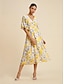 billige Print Dresses-Print Swing Midi Dress
