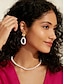 preiswerte Modische Ohrringe-Brass Pearl Drop Earrings