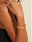 cheap Bracelets &amp; Anklets-Cross Wire Double Layer Open Bangle