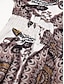 baratos Print Dresses-Paisley Satin Off Shoulder Midi Dress