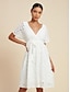 preiswerte Casual Kleider-Cotton Floral A Line Mini Dress
