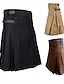 cheap Skirts-Retro Vintage Men&#039;s Plus Size Pleated Polyester Pants