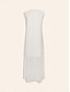 baratos Print Dresses-Cotton Linen Reversible Sleeveless Maxi Dress