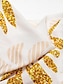 abordables Jumpsuits-Elegant Gold Leaf Satin Jumpsuit