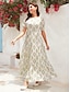 billige Print Dresses-Boho Paisley Chiffon Short Sleeve Maxi Dress
