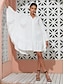 billige Afslappede kjoler-Solid Cotton Button Up Lapel Dress