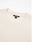 abordables Blouses-Cotton Drawstring Drop Shoulder Shirt