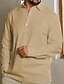 cheap Shirts-Linen Lapel Long Sleeve Shirt