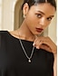 economico Collane trendy-Brass Fashion Pendant Necklace