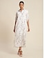 baratos Print Dresses-Sequin Graphic Pocket Shirt Dress