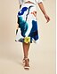 baratos Skirts-Printed Modern Knee Length Skirt