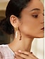 abordables Pendientes-Elegant Gold Brass Pearl Earrings