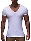 abordables T-Shirts-Hombre Camiseta Tee Escote Redondo Plano Aptitud física Gimnasia Manga Corta Ropa Ropa de calle Ropa deportiva Trabajo Básico