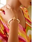 billige Bracelets &amp; anklets-Gold Brass Pearl Fashion Bracelet