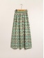 baratos Skirts-Elastic Waist Peplum Maxi Skirt