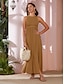 abordables Vestidos Maxi-Rayon Lace Sleeveless Maxi Dress
