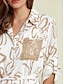 preiswerte Print Dresses-Sequin Pocket Roll Up Sleeve Maxi Shirt Dress