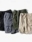 cheap Pants-Men&#039;s Shorts Cargo Shorts Shorts Cargo Shorts Pants Solid Colored Mid Waist ArmyGreen Black Khaki Dark Gray 32 34 36 38 40