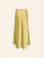 economico Skirts-Shimmery Satin Chandelier Midi Skirt