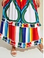 abordables Two Piece Sets-Conjunto de dos piezas de top corto con cuello en V fruncido liso de satén y falda multicolor