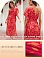 billige Print Dresses-Elegant Geometric Ruffle Shoulder Maxi Dress